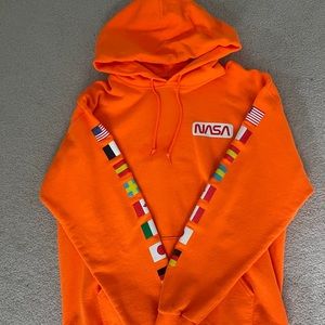 Urban Outfitters Neon Orange Hoodie